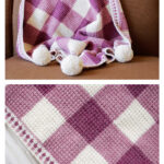 Sweet Gingham Baby Blanket Free Crochet Pattern and Video Tutorial