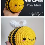 Amigurumi Bumblebee Free Crochet Pattern and Video Tutorial