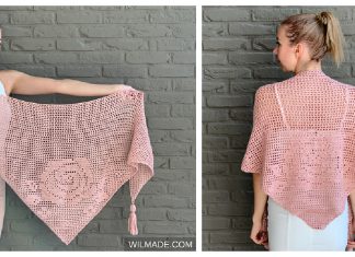 Bella Rosa Shawl Free Crochet Pattern