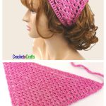 Granny Stitch Kerchief Free Crochet Pattern