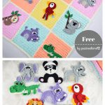 Safari Jungle Blanket Free Crochet Pattern