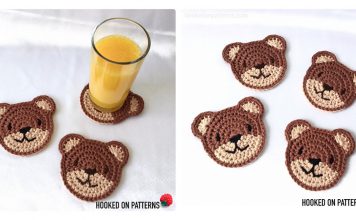 Bear Coasters Free Crochet Pattern