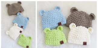 Bear Hat Free Crochet Pattern