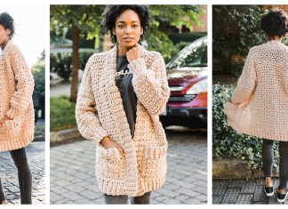 Kima Cardi Free Crochet Pattern and Video Tutorial