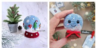 Snow Globe Amigurumi Free Crochet Pattern