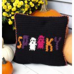 Spooky Halloween Pillow Free Crochet Pattern