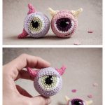 Amigurumi Monster Halloween Keychain Crochet Pattern