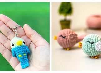 Bird Keychain Free Crochet Pattern