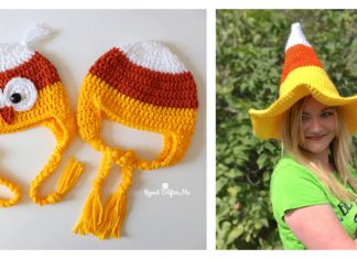 Candy Corn Hat Free Crochet Pattern