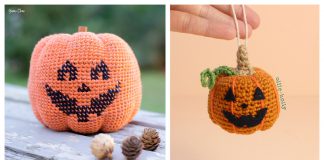 Jack-O-Lantern Pumpkin Free Crochet Pattern