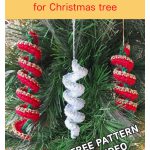 Mini Wind Spinner Christmas Tree Ornament Free Crochet Pattern and Video Tutorial