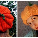 Pumpkin Beret Hat Crochet Patterns