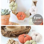 Pumpkin Fall Wreath Free Crochet Pattern