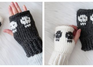 Skull Hand Warmers Free Crochet Pattern and Video Tutorial