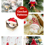 10+ Santa Christmas Ornament Crochet Patterns