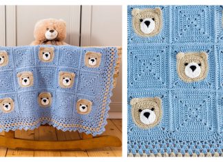 Bear Baby Blanket Free Crochet Pattern