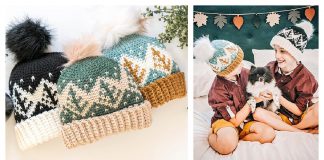 Fair Isle Colorwork Hat Free Crochet Pattern