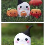 Halloween Pumpkins and Ghost Amigurumi Crochet Pattern