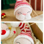 Santa Christmas Ornament Free Crochet Pattern