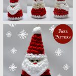 Santa Claus Christmas Ornament Free Crochet Pattern