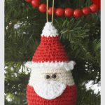 Santa Ornament Free Crochet Pattern