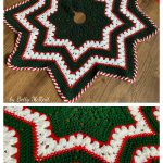 6-Day Star Holiday Tree Skirt Free Crochet Pattern