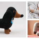 Amigurumi Dachshund Dog Crochet Patterns