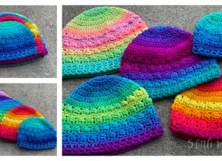 Boxed Beads Hat Free Crochet Pattern