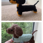 Dachshund in a Hot Dog Bed Crochet Pattern