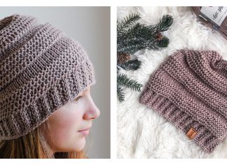 Marci Tunisian Hat Free Crochet Pattern