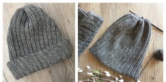 Men's Classic Beanie Free Crochet Pattern and Video Tutorial