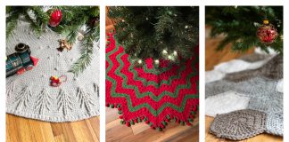 Simple Christmas Tree Skirt Free Crochet Pattern