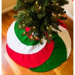 Spiral Christmas Tree Skirt Free Crochet Pattern