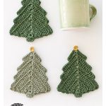 Christmas Tree Coasters Free Crochet Pattern