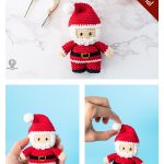 Mini Santa Claus Free Crochet Pattern and Video Tutorial