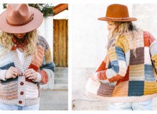 Patchwork Party Cardi Free Crochet Pattern