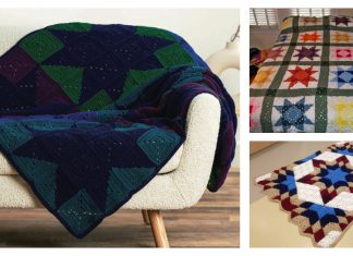 Patchwork Stars Blanket Free Crochet Pattern