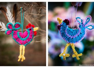 Rooster Ornament Free Crochet Pattern