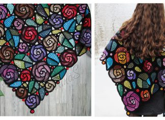 The Mackintosh Roses Shawl Crochet Pattern