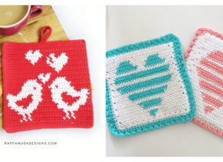 Valentine Potholder Free Crochet Pattern