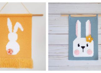 Bunny Wall Hanging Free Crochet Pattern