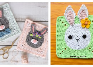 Bunny Granny Square Free Crochet Pattern