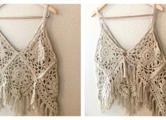 Boho Tank Top Free Crochet Pattern