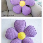 Flower Pillow Free Crochet Pattern