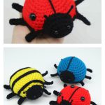 Ladybug, Bee, & Beetle Amigurumi Free Crochet Pattern