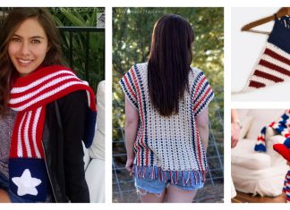 American Flag Inspired Projects Crochet Pattern - Apparel