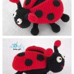 Ladybug Toy Amigurumi Crochet Pattern