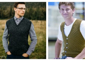 Men's Sweater Vest Crochet Patterns