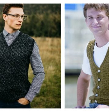 Men's Sweater Vest Crochet Patterns