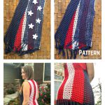 Patriotic Vest with Fringe Crochet Pattern